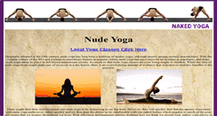 Desktop Screenshot of nudeyogaclasses.net